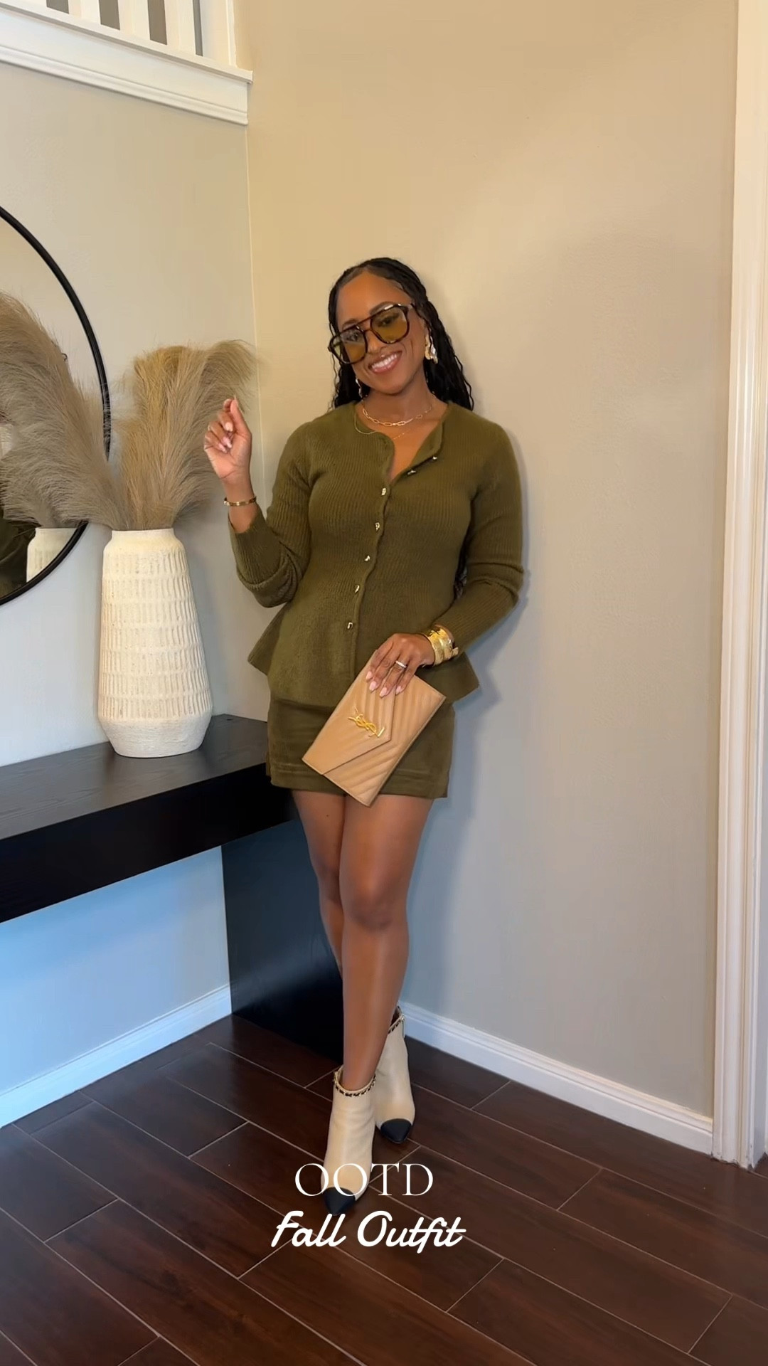 Loving this green monochromatic look!!💚✨

#hm #thanksgivingoutfit #falloutfit

#LTKgrwm #LTKootd #LTKStyleTip