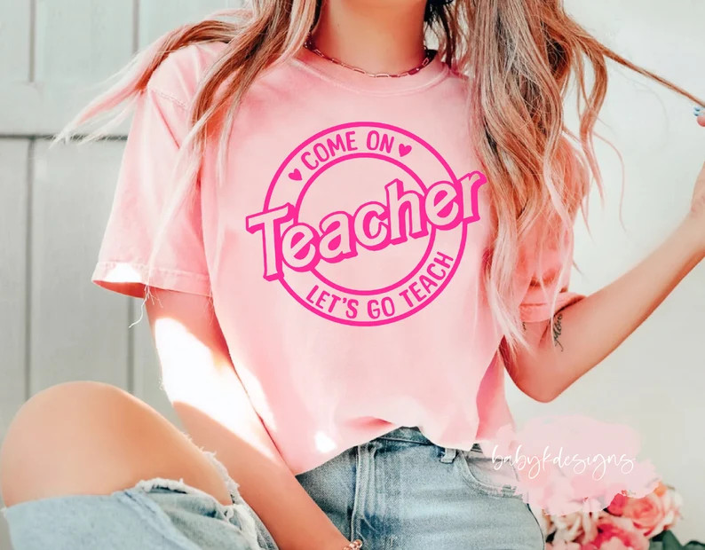 Come On Teachers Shirt, Back To School Team Shirt, Oversized Tee, Retro Teacher TShirt,Comfort Co... | Etsy (US)