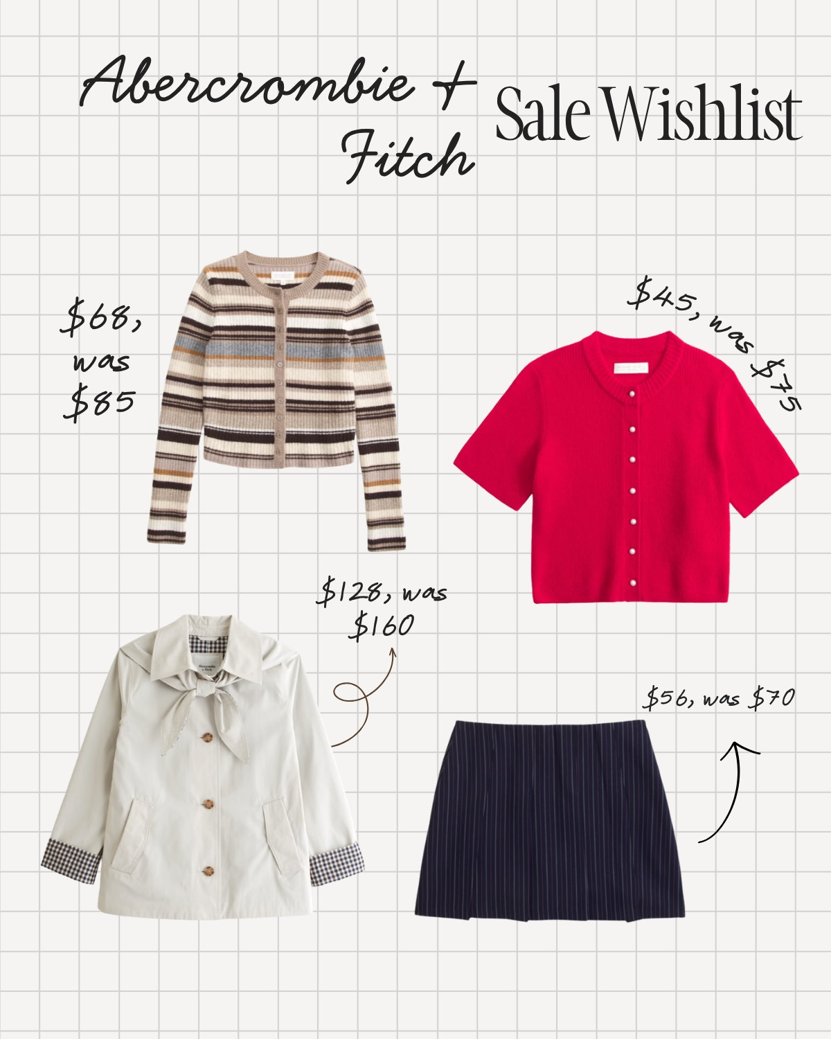 Don’t forget you can grab 20-70% off most items at Abercrombie and fitch until 9/7! Here are some of my fave picks

#LTKgrwm #LTKootd #LTKSaleAlert