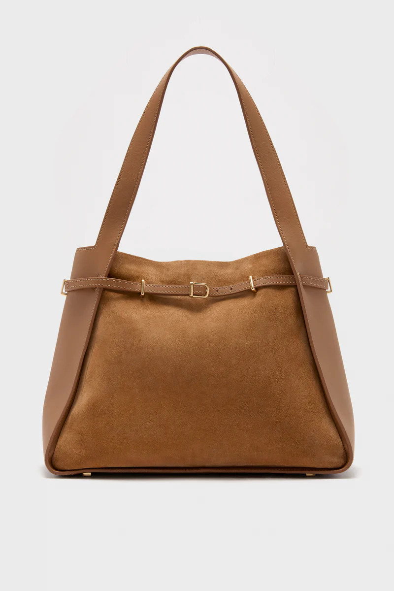Camel Cleo Suede Tote | Tuckernuck (US)