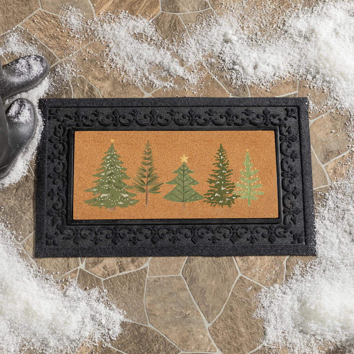 22X10\u201d FLOCKED COIRSASSAFRAS MAT | My Evergreen