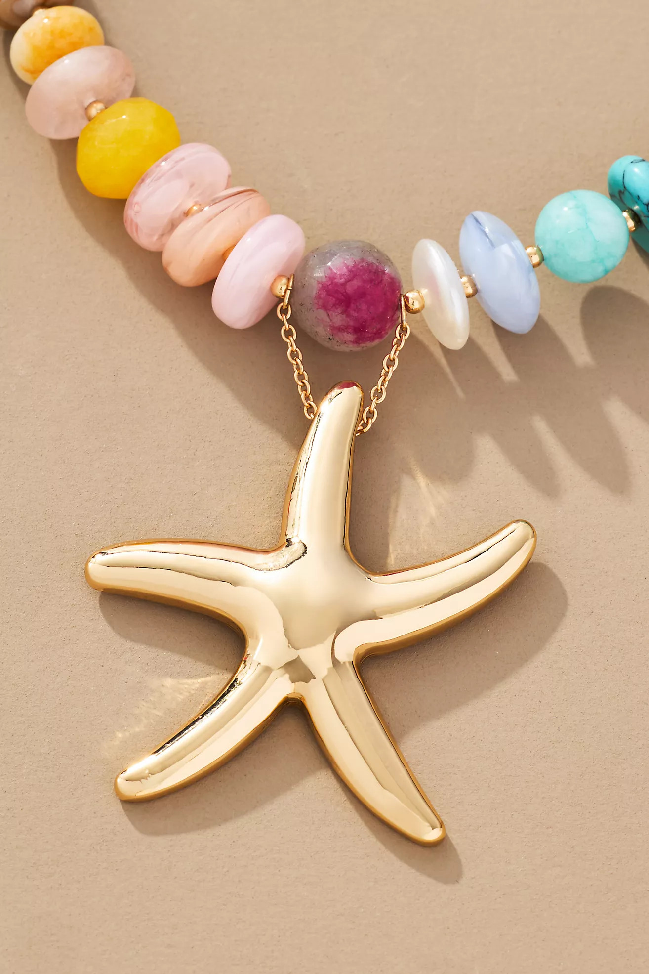 By Anthropologie Beaded Charm Necklace | Anthropologie (US)