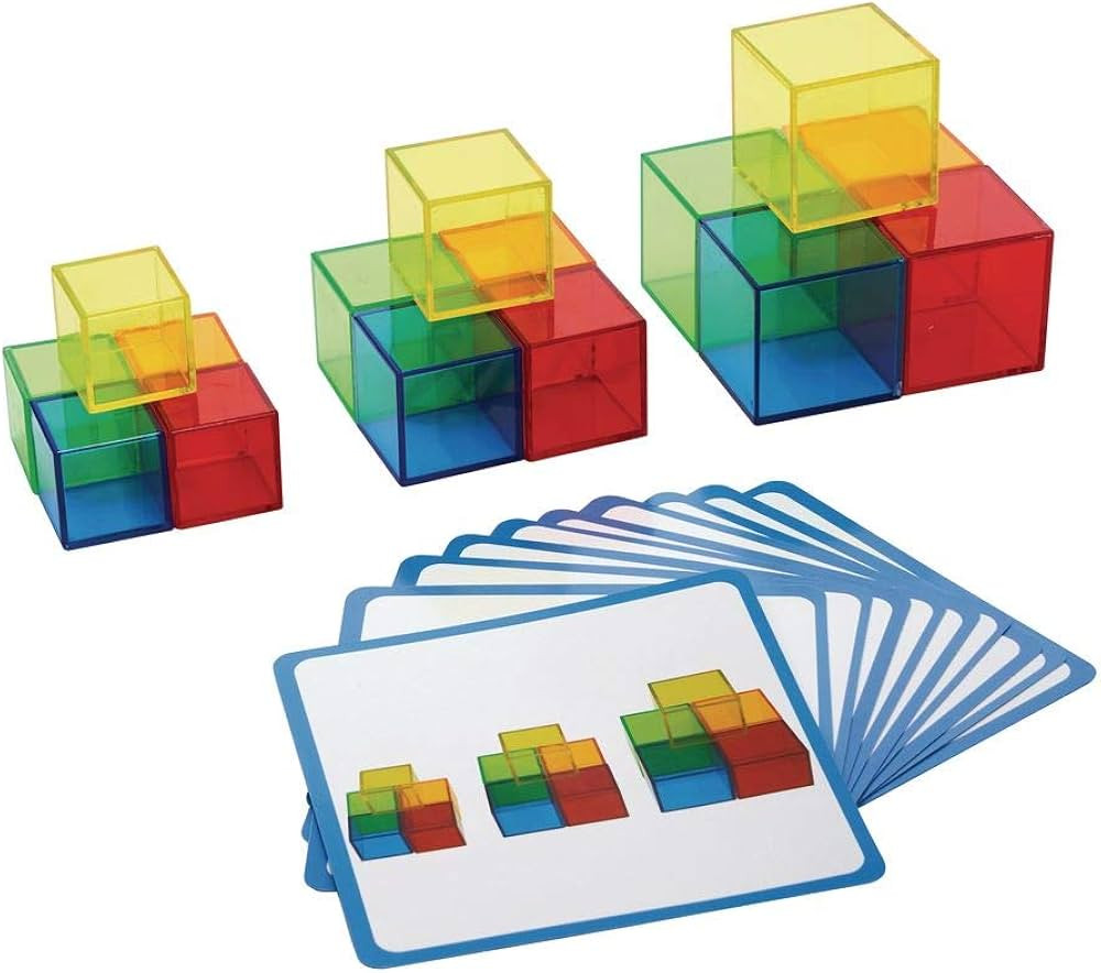 Excellerations STEM Translucent Cubes with Activity Cards | Amazon (US)