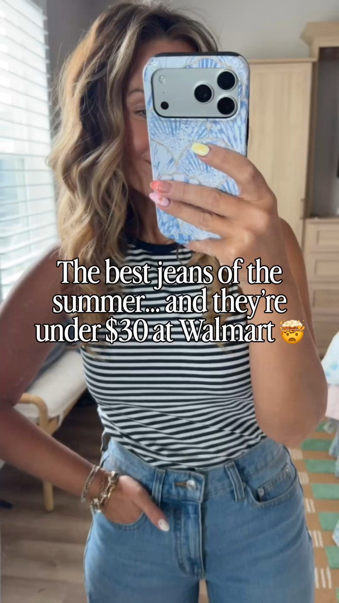 I didn’t expect my favorite jeans of the summer to come from Walmart… but here we are. 🤷🏼‍♀️

They’re lightweight, comfortable, and somehow look way more expensive than they are. The fit is so good, they’re easy to dress up or down, and they’ve become the pair I reach for over and over again.

If you’ve been looking for an affordable denim refresh, don’t sleep on these.