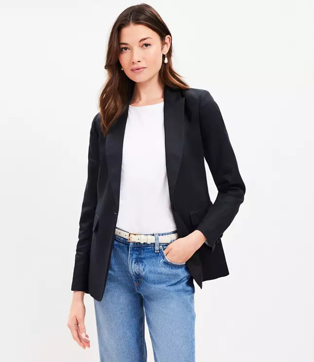 Peak Lapel Modern Blazer | LOFT