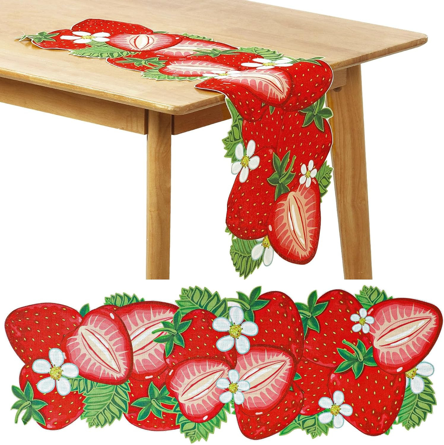 13 x 36 Inch Fruit Table Runner Summer Strawberry Orange Theme Table Centerpiece Baby Shower Kitc... | Amazon (US)