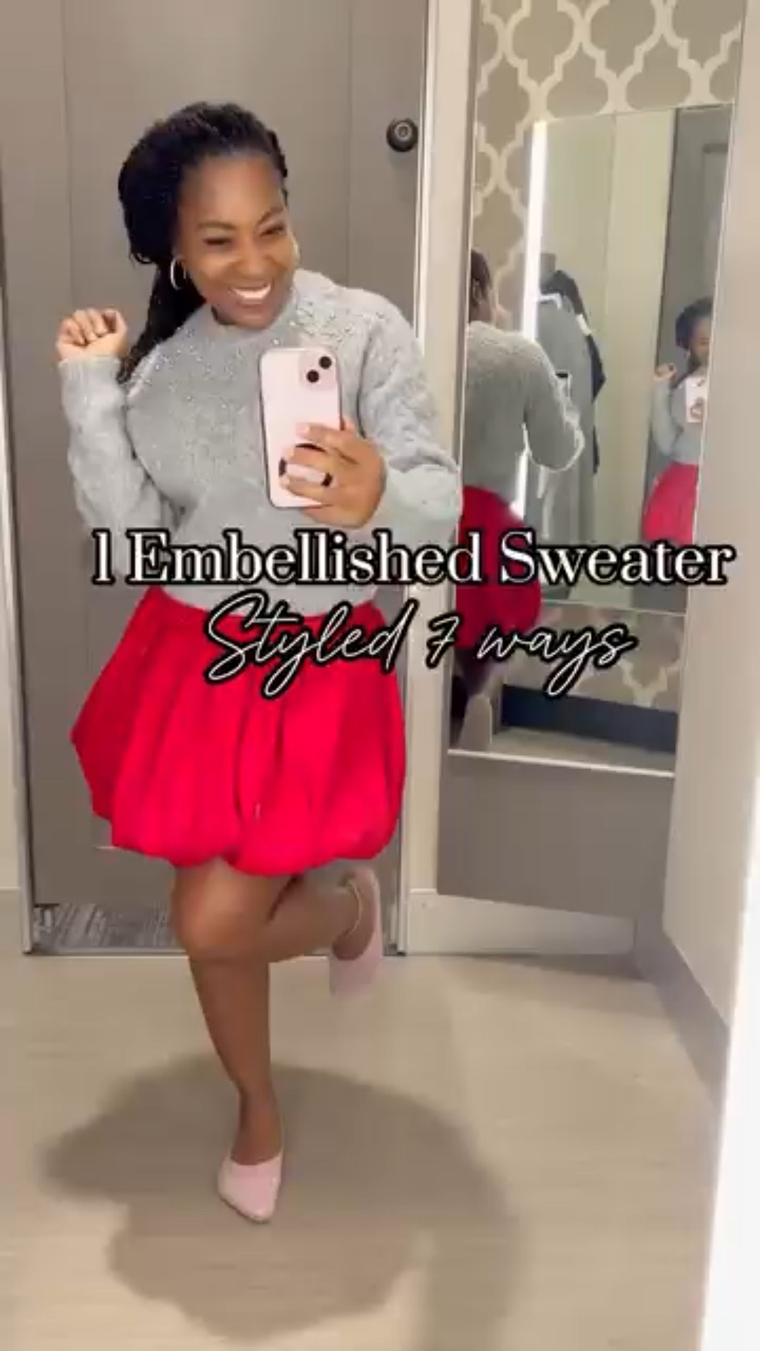 Friends, this grey embellished sweater is the perfect blend of festive and effortless. 

Which is your fav look?

#LTKOver40 #LTKStyleTip #LTKSeasonal