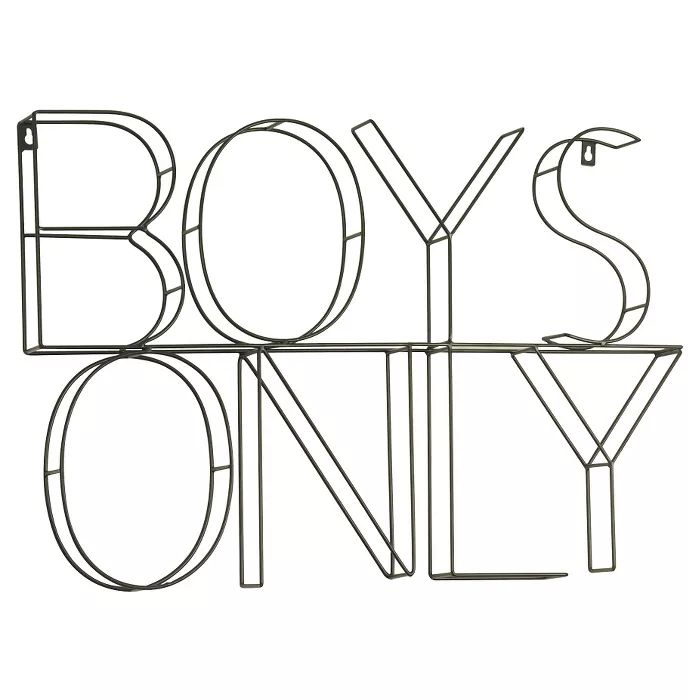 Boys Only Wire Wall Decor - Pillowfort™ | Target