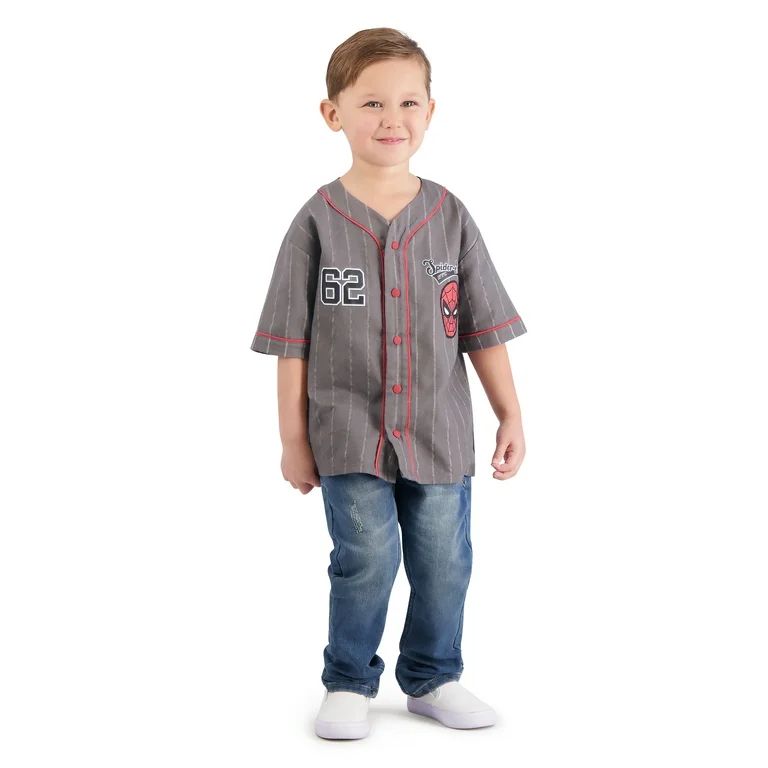 Spiderman Toddler Boy Baseball Shirt, Sizes 12M-5T | Walmart (US)