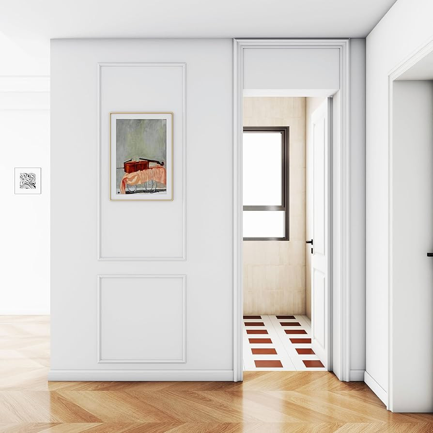 Pangda 1 Set Peel and Stick Wall Molding Kit, Premade Accent Molding Wainscoting Panel for Interi... | Amazon (US)