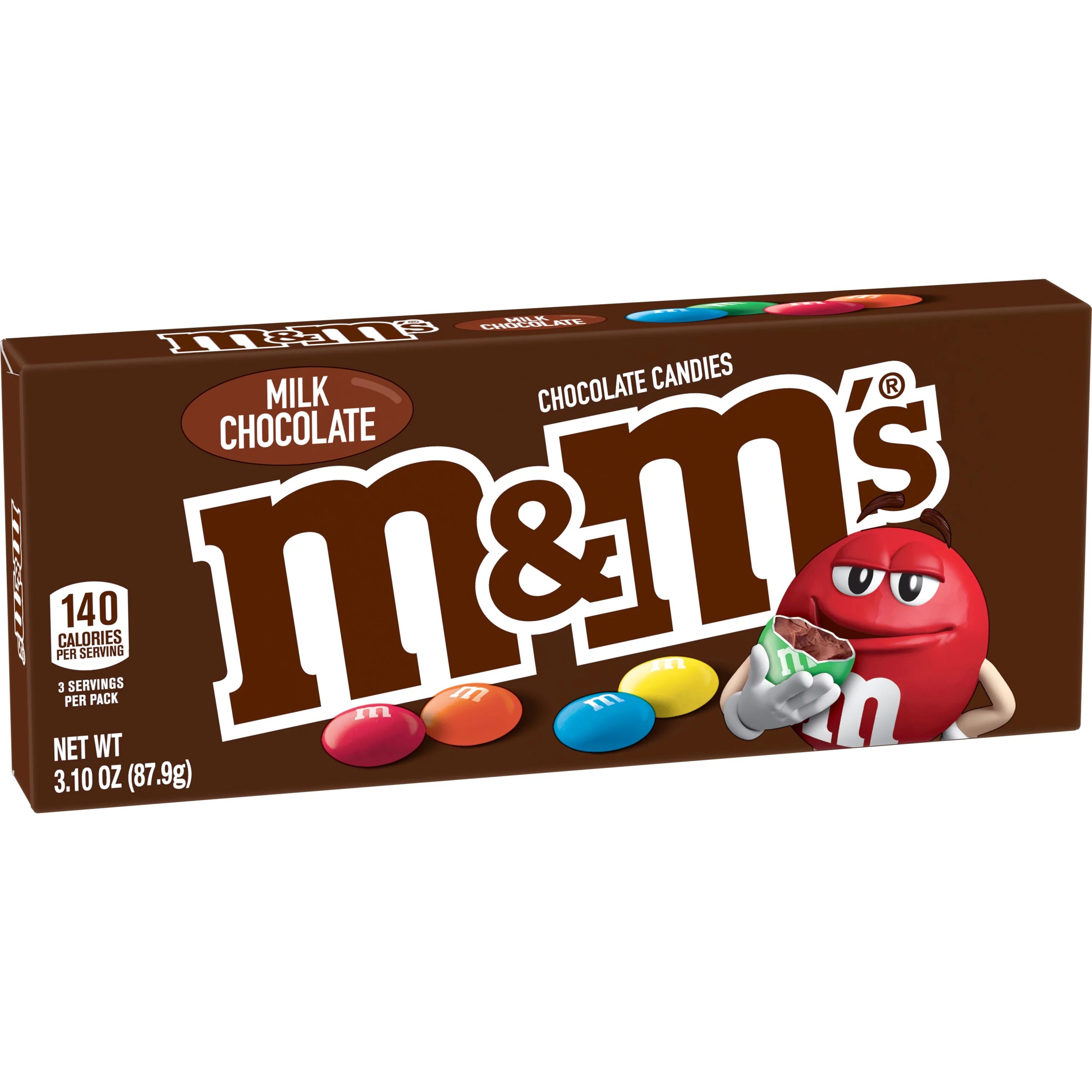 M&M's Milk Chocolate Candy Theater Box - 3.1 oz Box - Walmart.com | Walmart (US)
