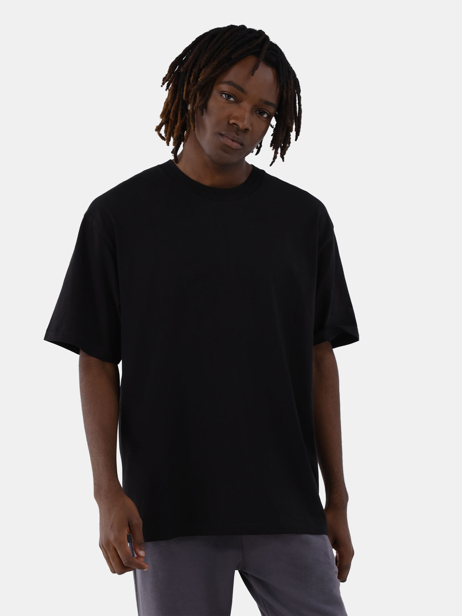 No Boundaries Oversized Cotton Tee with Short Sleeves, Men's and Big Men's | Walmart (US)