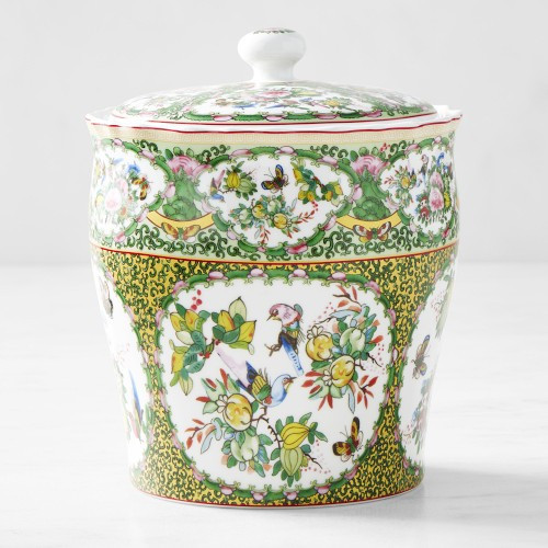 Famille Rose Porcelain Canisters, Medium | Williams-Sonoma