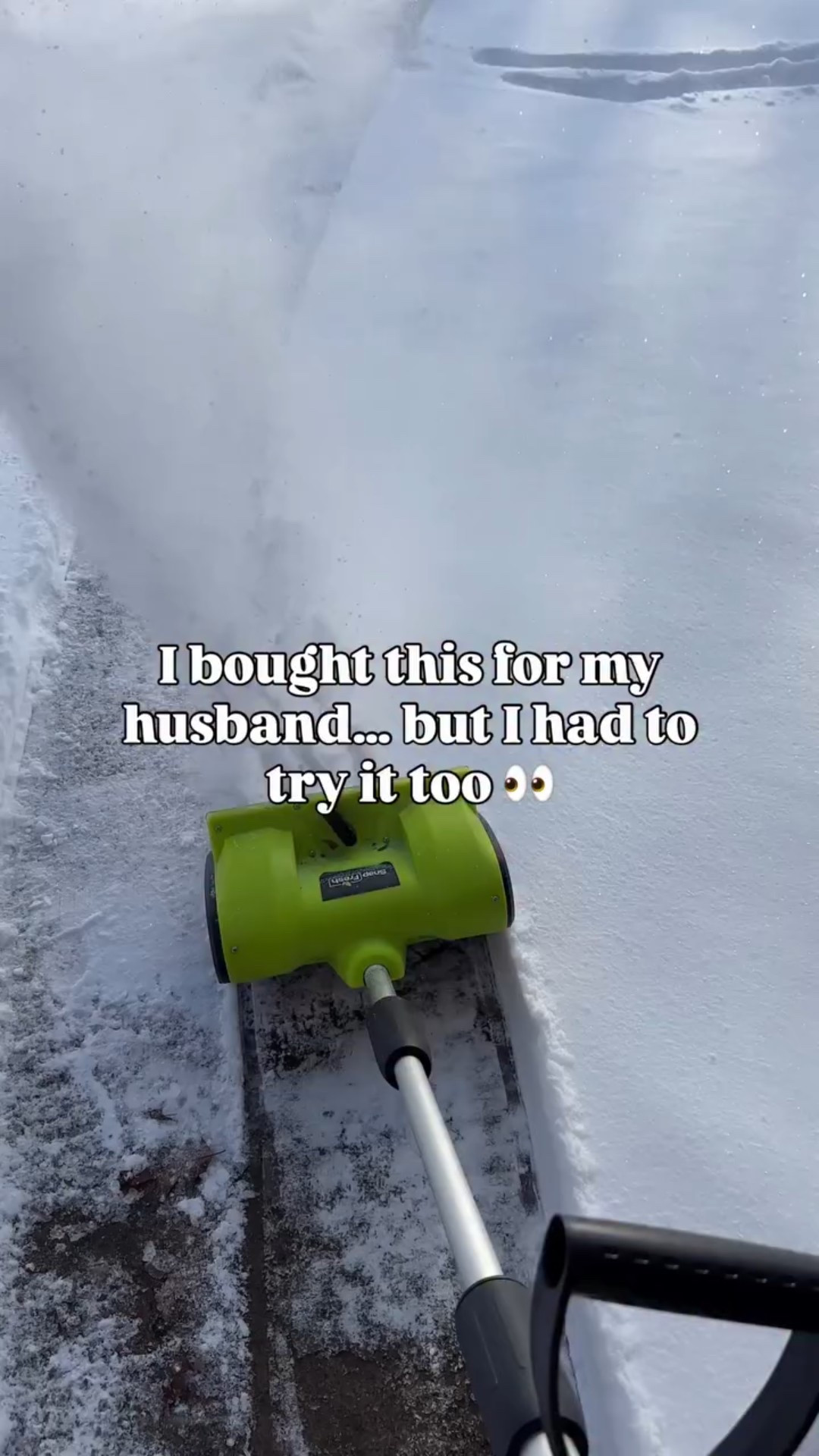 You know you’re a grown up in the Midwest when this excites you 🤩 This was such a good buy! Drop a “snow” in the comments if you want the info for this one in your 📬 

Our snow blower broke every winter, and my husband shoveling our long driveway in the winter was hard on him, so this purchase was a no brainer. Def recommend. I might even help now 😜 

#amazonfinds #amazonhome #sahm #hack