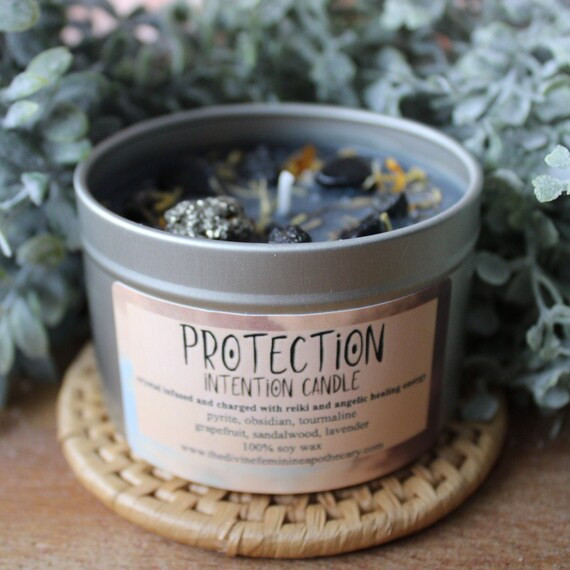 Protection intention candle   reiki charged  ritual candle  | Etsy | Etsy (US)