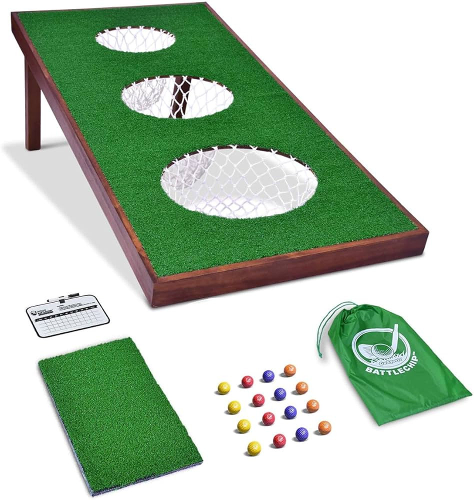 GoSports BattleChip PRO Golf Cornhole Game - Includes 4 ft x 2 ft Chipping Target, 16 Foam Balls,... | Amazon (US)