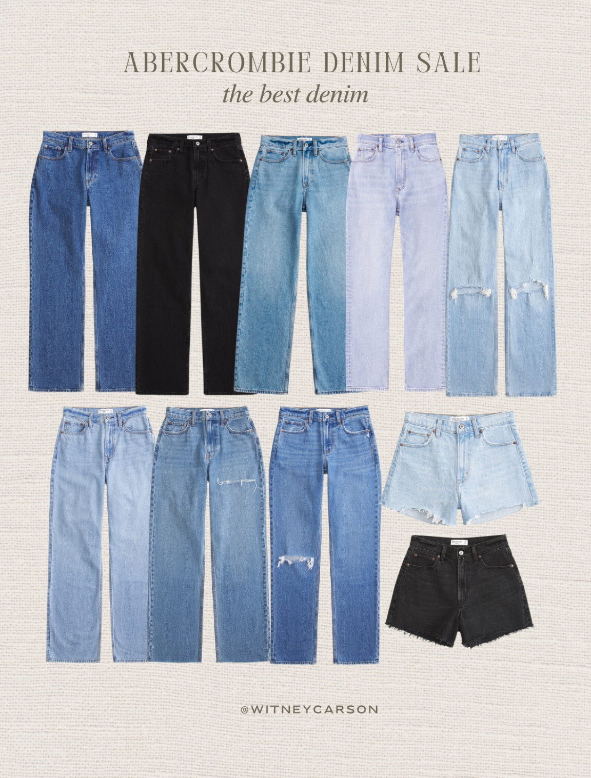 Abercrombie Denim Sale is LIVE! Stocking up on jeans before fall is one of my favorite things. 

jeans l denim sale l abercrombie 