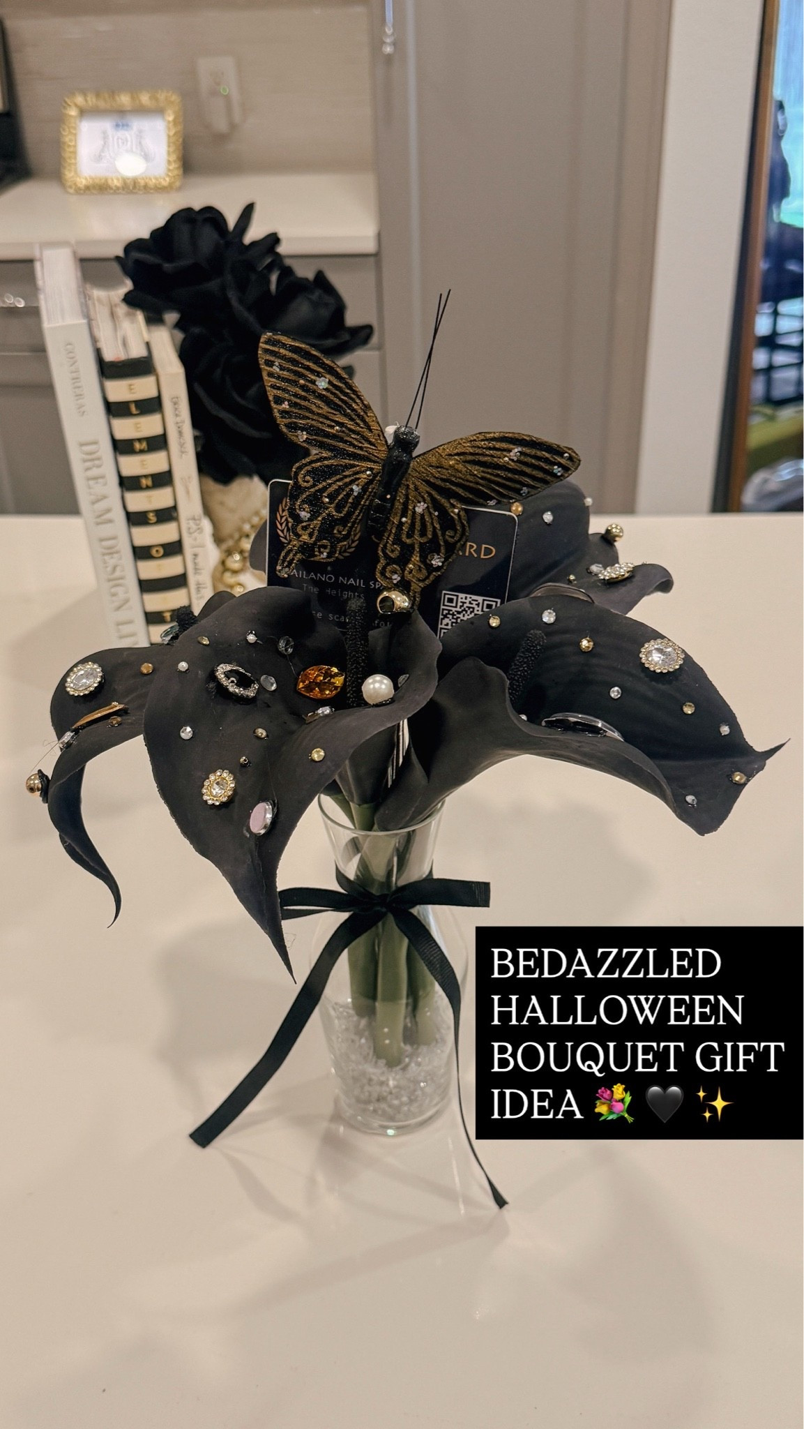 Linkable supplies from my bedazzled flower gift idea video!
