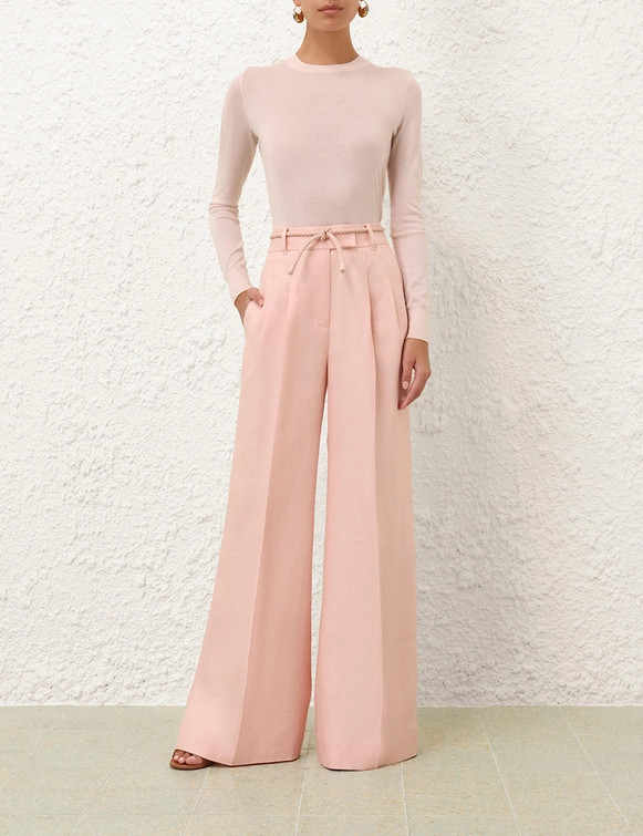 Illuminate Linen Wide Leg Pant | ZIMMERMANN (US, CA, EU, MENA)