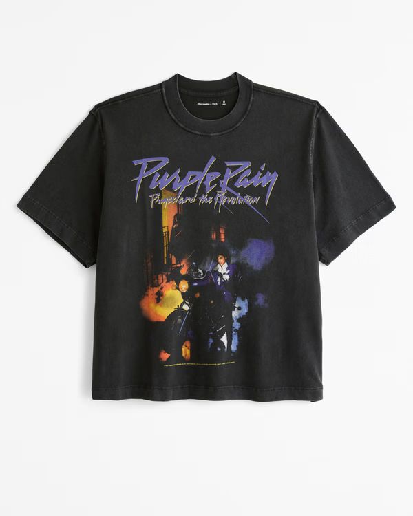 Cropped Prince Graphic Tee | Abercrombie & Fitch (US)
