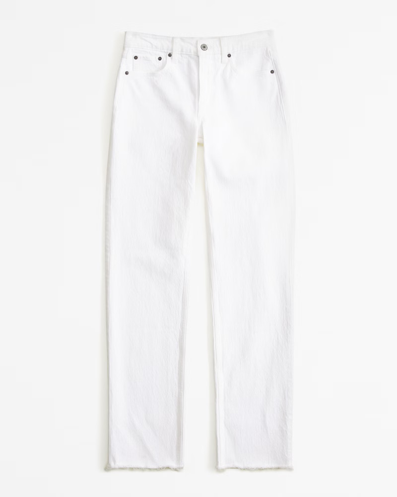 Women's Mid Rise 90s Straight Jean | Women's Bottoms | Abercrombie.com | Abercrombie & Fitch (US)