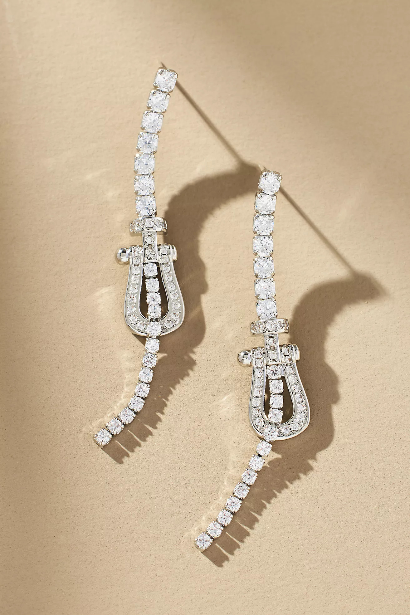 Pavé Buckle Drop Earrings | Anthropologie (US)