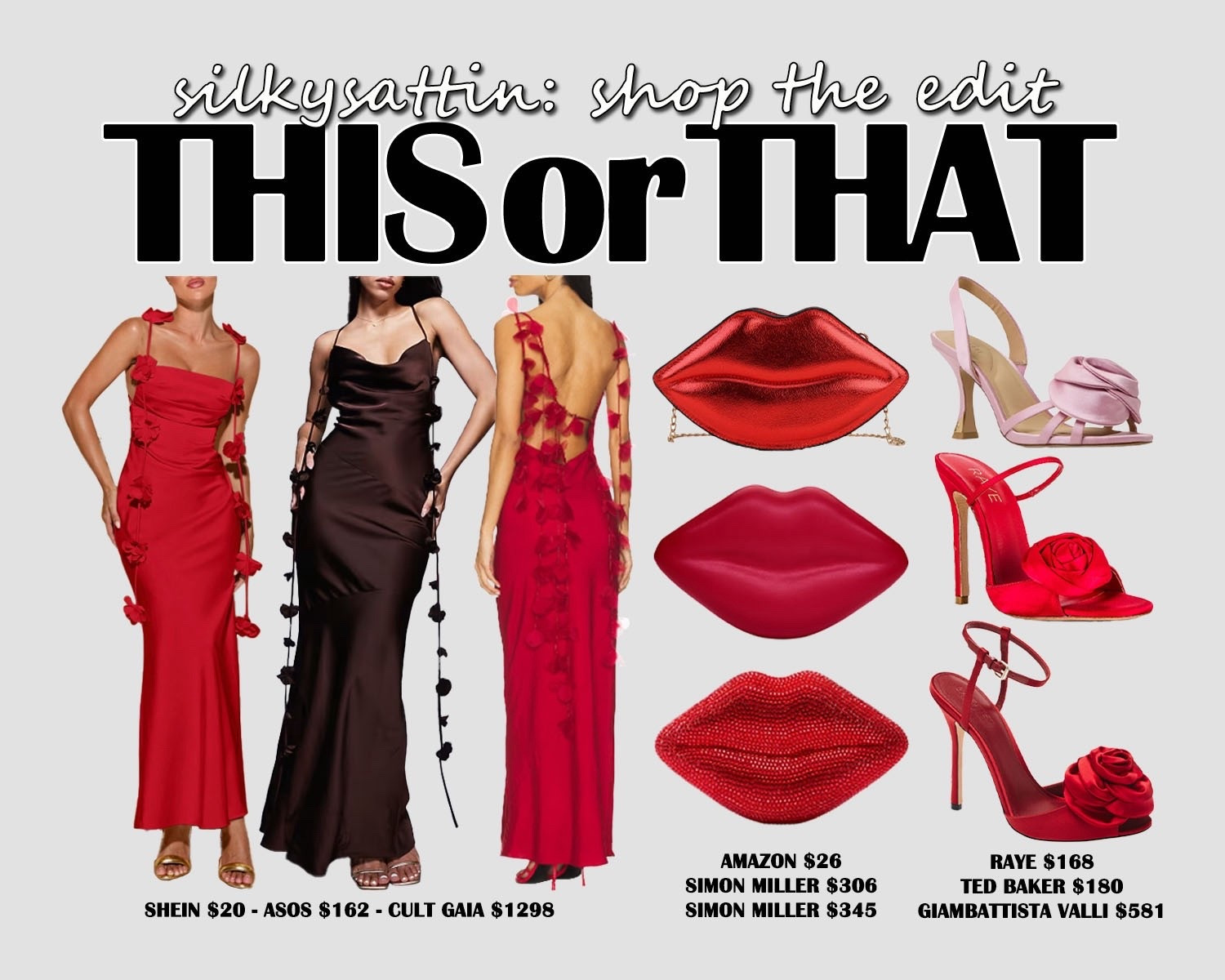 Shop the Edit: This or That 

Affordable Style vs Luxury Style: budget friendly affordable alternative and the high end label option.

girls night outfit, date night outfit, wedding guest outfit, casual, formal, ootd, ootn, women’s fashion #girlsnightoutfit #datenightoutfit #weddingguestoutfit #casual #formal #ootd #ootn #women #fashion

#LTKWedding #LTKSaleAlert