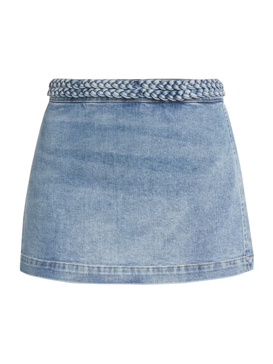 Lakelyn Braid Waistband Denim Skort | Saks Fifth Avenue