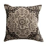 Bloomingville Grey Square Cotton Blend Chenille Jacquard Pillow, 1 Count (Pack of 1) | Amazon (US)