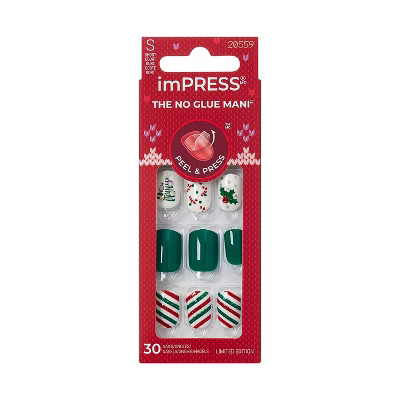 imPRESS Press-On Manicure No Glue Fake Nails - Sugarplum - 33ct | Target