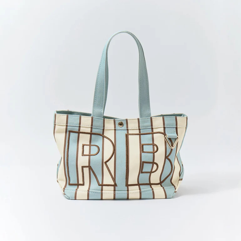 Striped Custom Alpha Tote - Driftwood | BaubleBar