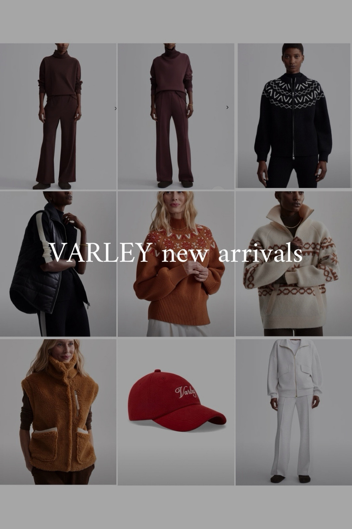 New arrivals from Varley 
I’m especially excited about the wide legged pants in their amazing DoubleSoft material. 