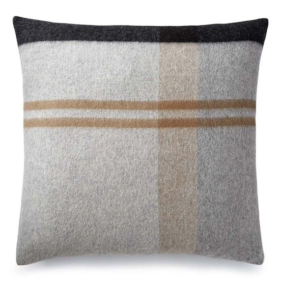 Plaid Lambswool Pillow Cover, Greyson | Williams-Sonoma