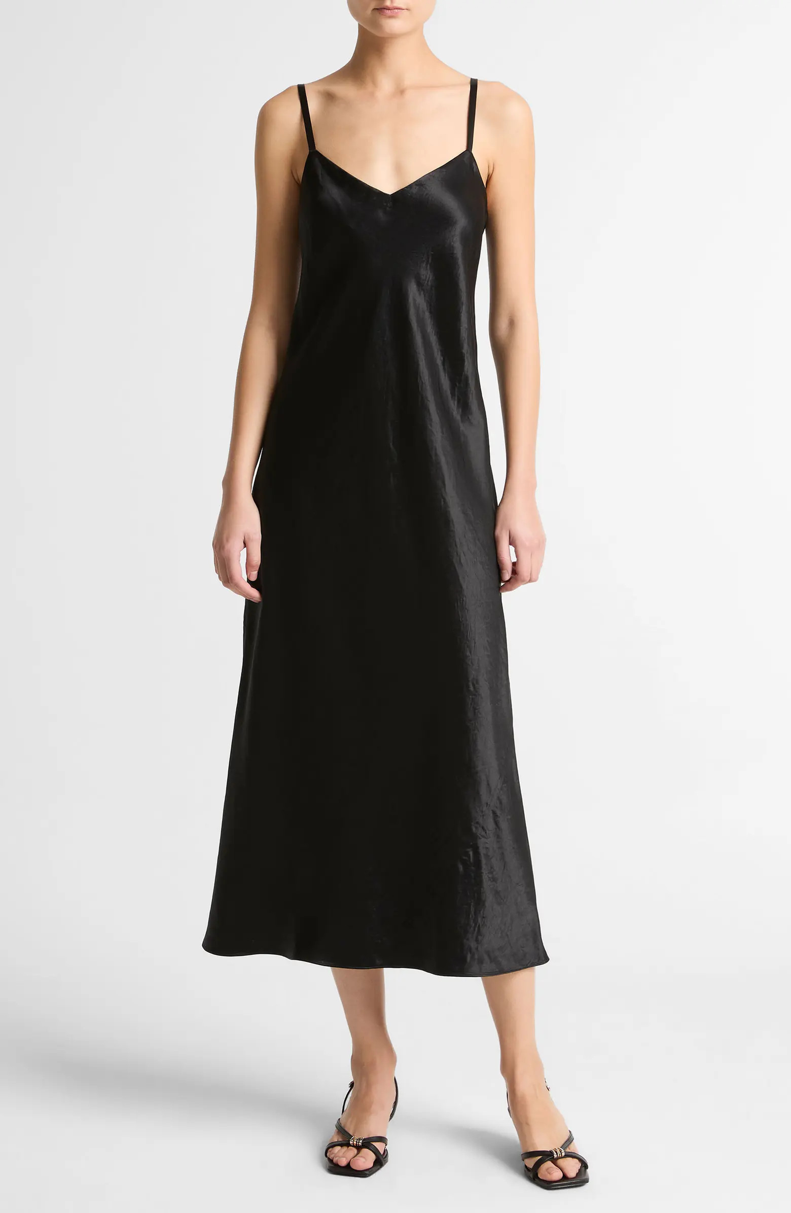 Midi Satin Slipdress | Nordstrom