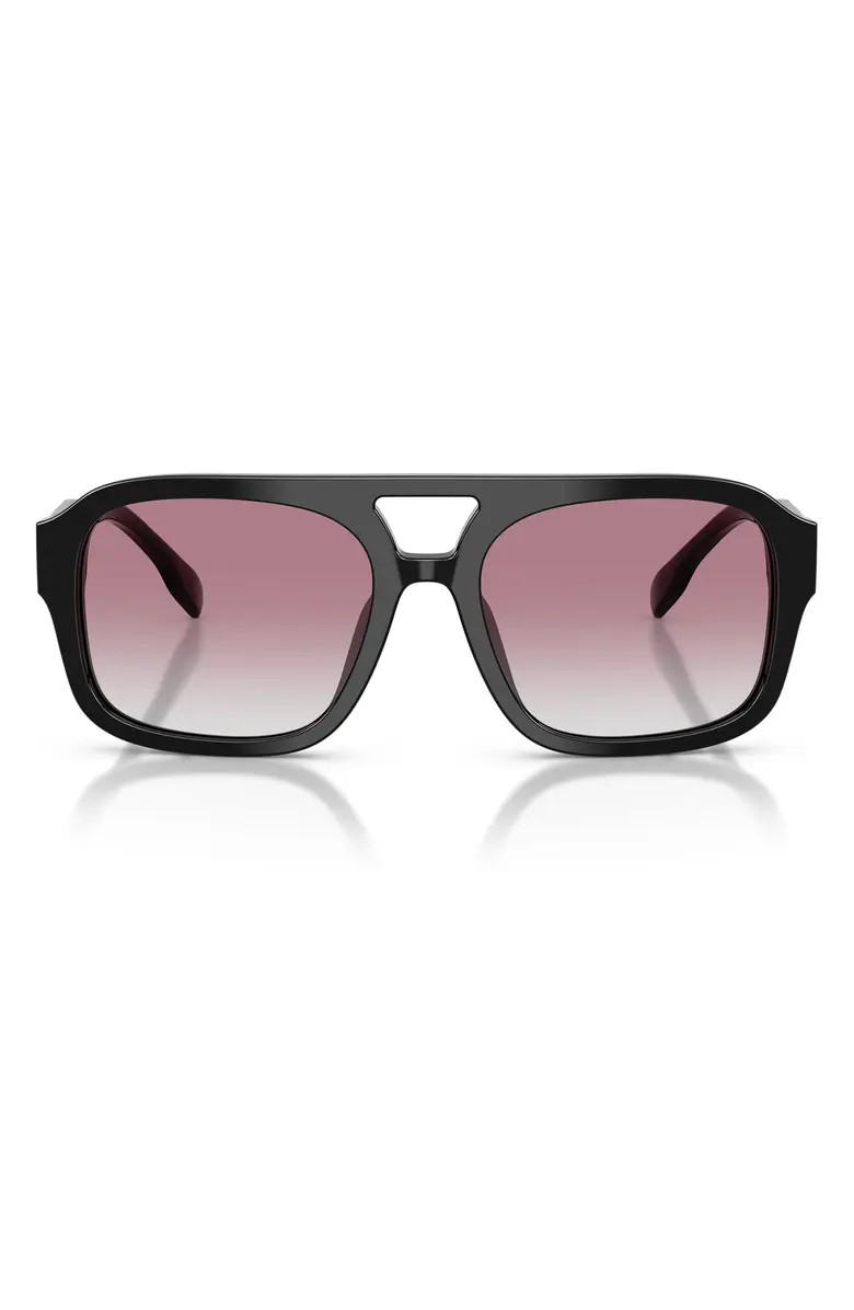 53mm Gradient Pilot Sunglasses | Nordstrom