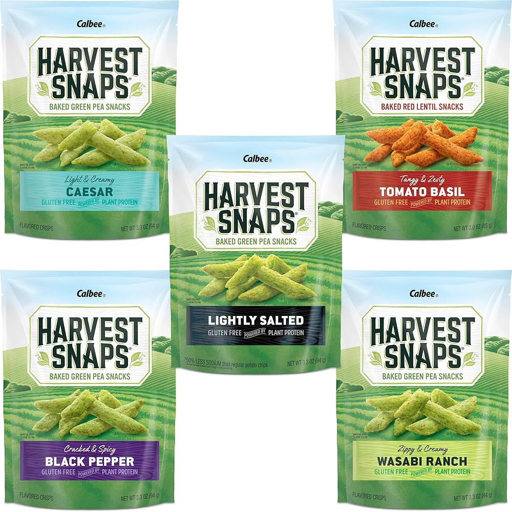Harvest Snaps Veggie Chips (Variety Pack 5 Flavors) | Powered by Plant Protein, Gluten Free, Non-... | Amazon (US)