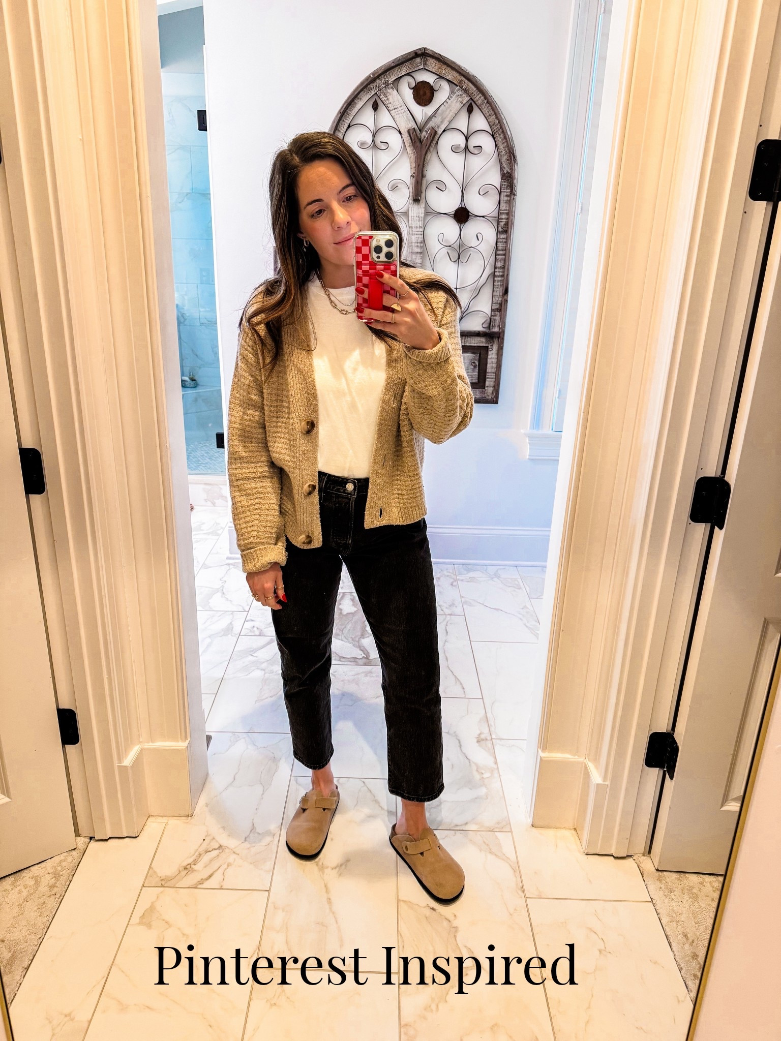 Pinterest inspired: long sleeve, cardigan, high waisted jeans and clogs

#LTKgrwm #LTKFindsUnder50 #LTKootd