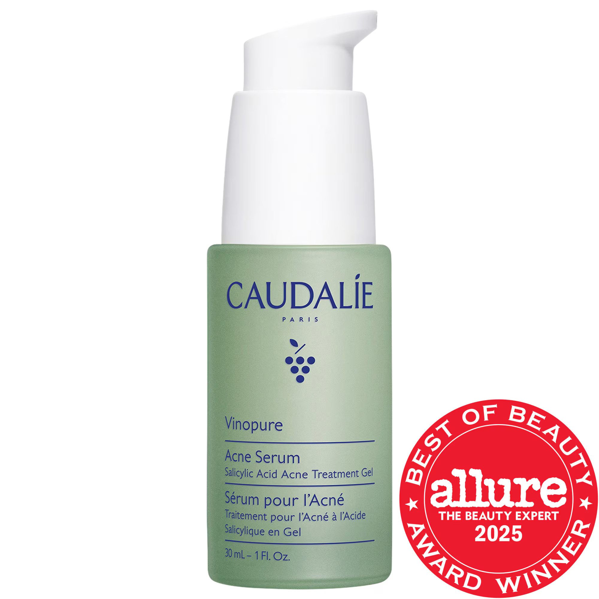 Caudalie Vinopure Acne Serum to Treat and Prevent Blemishes 1 Fl. Oz./30 mL | Sephora (US)
