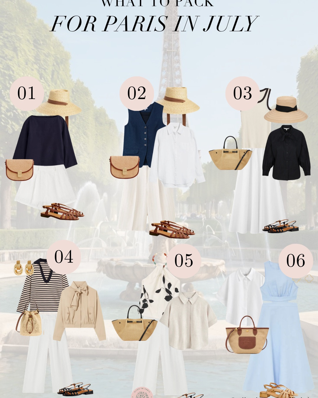 what to wear in Paris in July