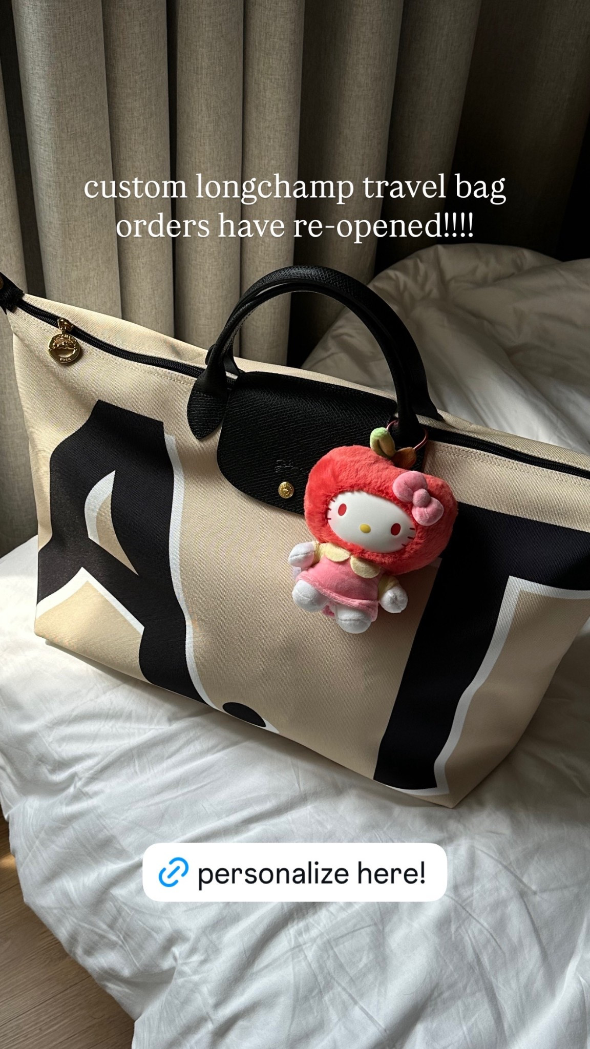 Mine is the travel bag in size large! Base is sand with black/white letters 

#LTKootd #LTKHome #LTKTravel