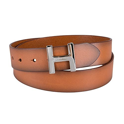 Tommy Hilfiger Women's H Monogram Plaque Buckle Casual Belt for Jeans, Trousers and Dresses | Amazon (US)