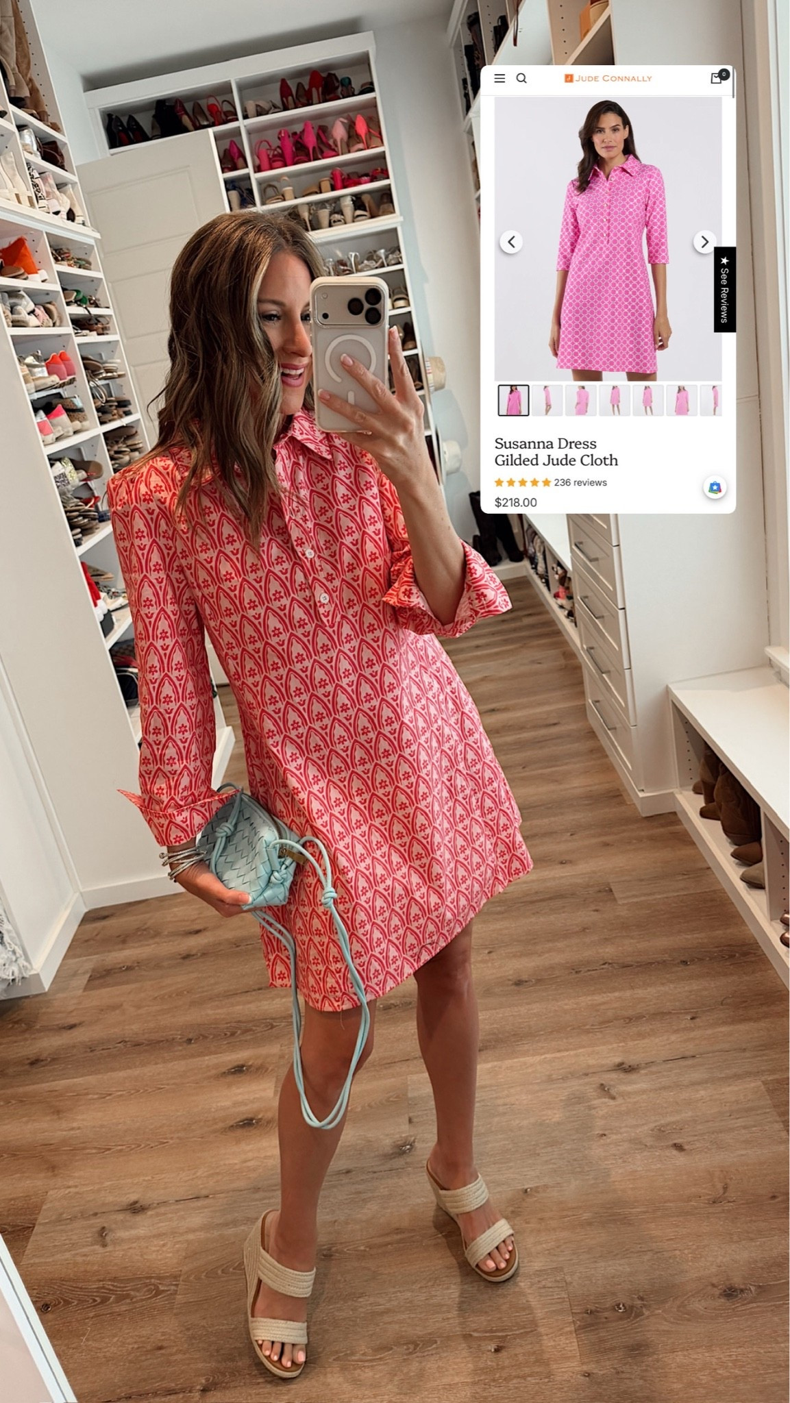 Designer look for less $50 prime vs $218! In a small dress, wedges, bag and accessories - fits tts.

#LTKmomlife #LTKootd #LTKSeasonal