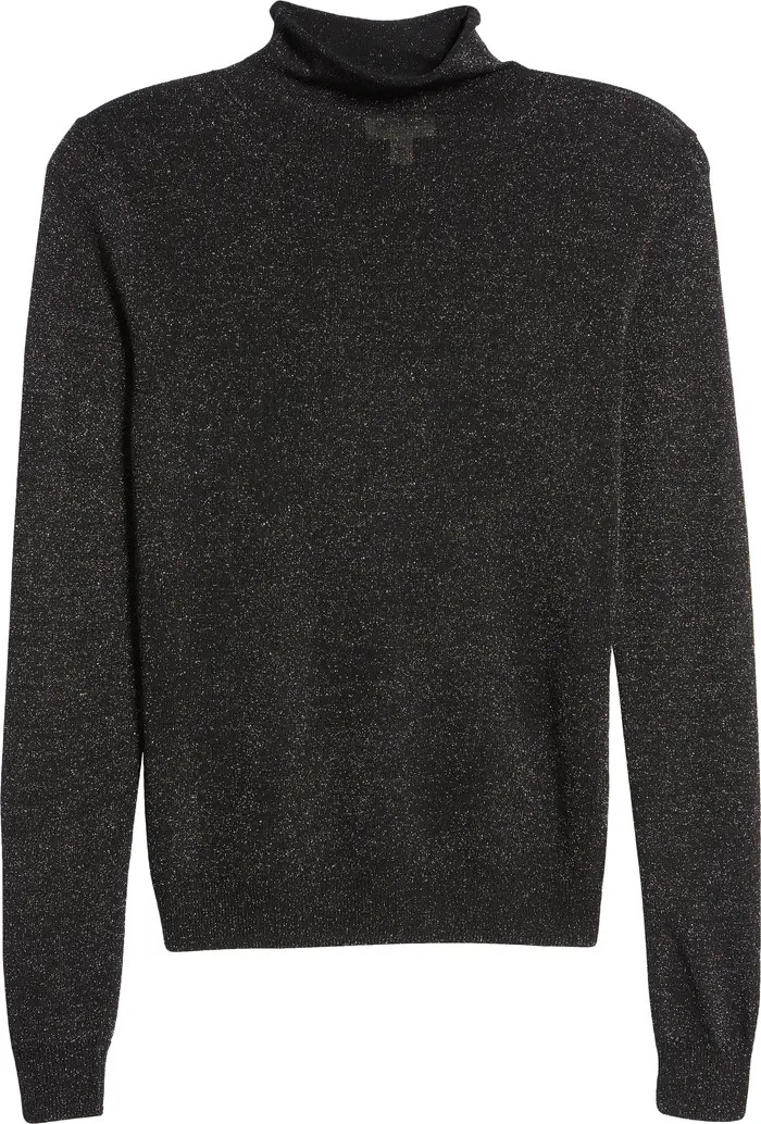 Sparkle Rolled Mock Neck Sweater | Nordstrom