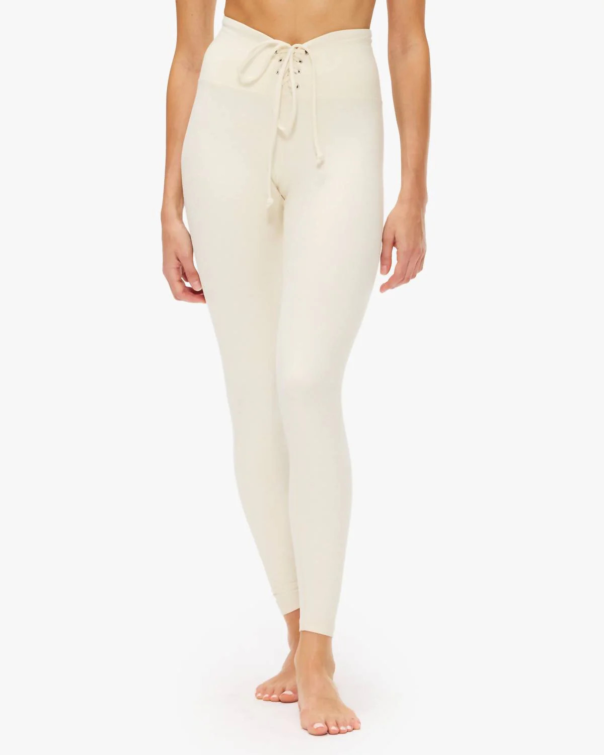 Stretch Football Legging In Ivory | Shop Simon