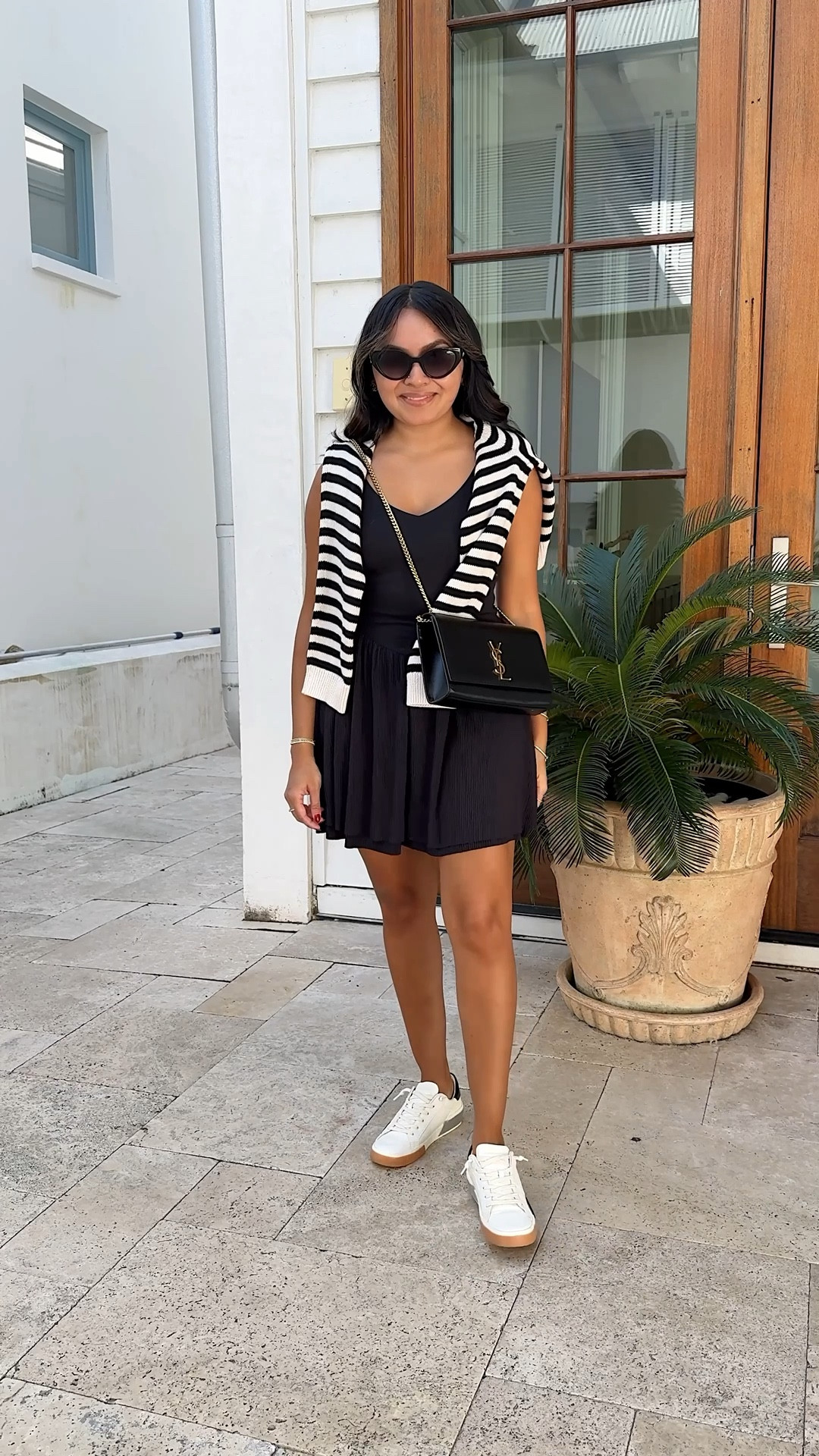 Athletic dress with shorts size xs TTS 
Black stripe cardigan size xs TTS 
Sneakers size 6 TTS

Outfit I wore to the farmers market and shopping!



#LTKTravel #LTKPetite #LTKStyleTip