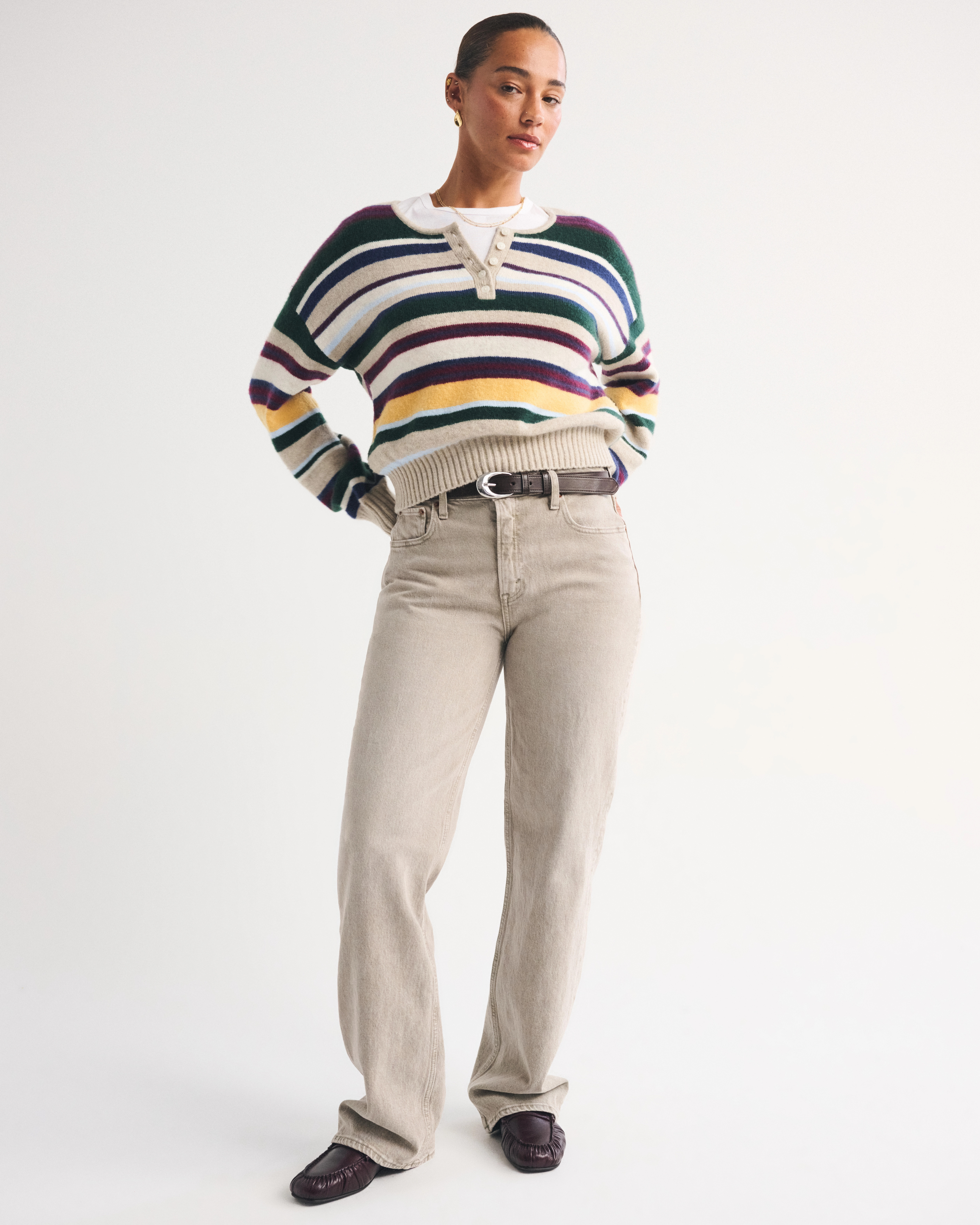 Curve Love High Rise 90s Relaxed Jean | Abercrombie & Fitch (US)
