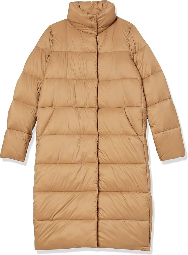 Amazon Essentials Women's Lightweight Water-Resistant Long Cocoon Puffer Winter Coat | Amazon (US)