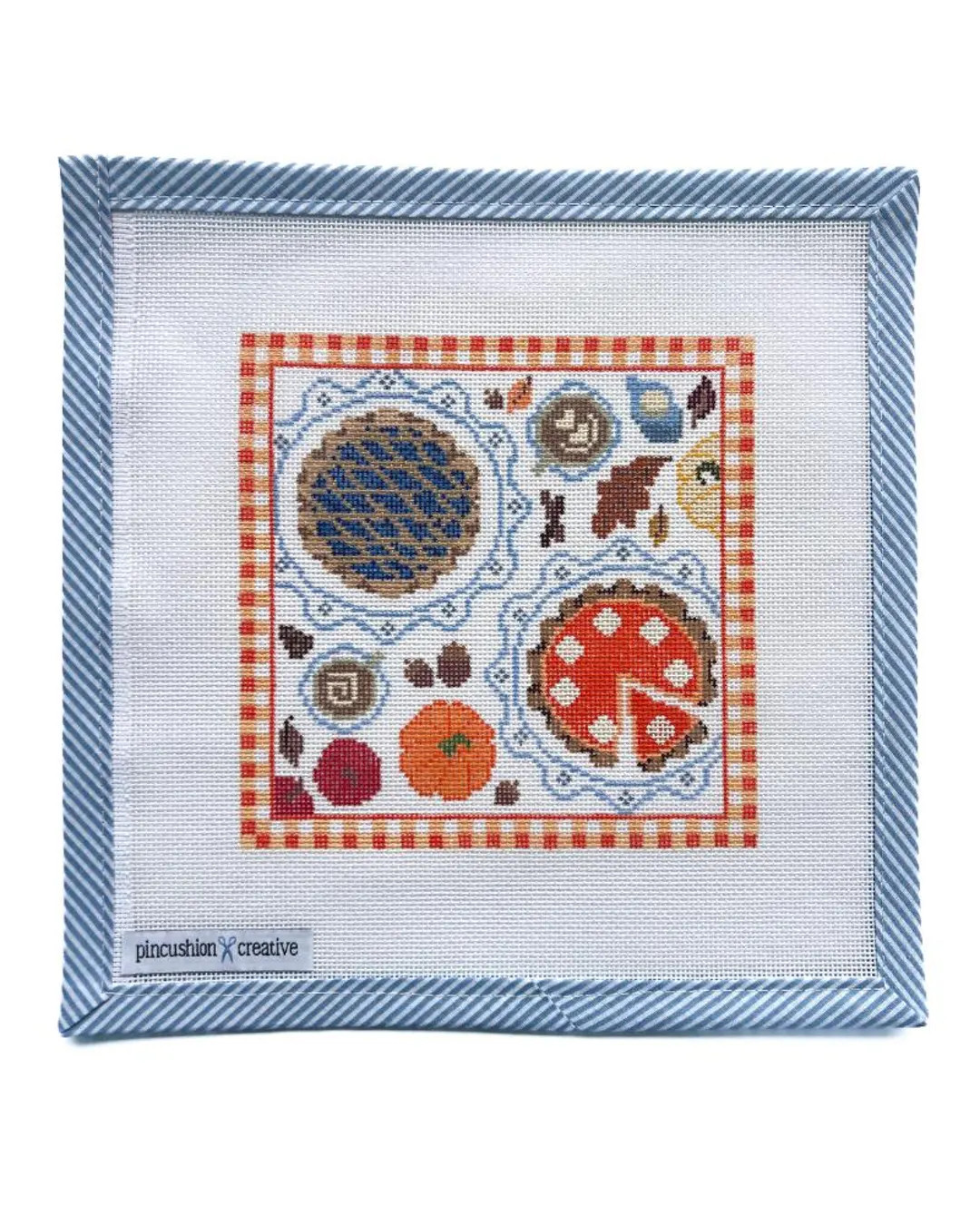 Thanksgiving Dessert Table Needlepoint Canvas – Hand Painted Fall Design, 18 Mesh - Etsy | Etsy (US)