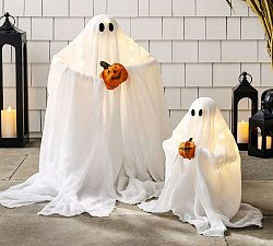 Lit Pumpkin Ghosts - Set of 2 | Pottery Barn (US)