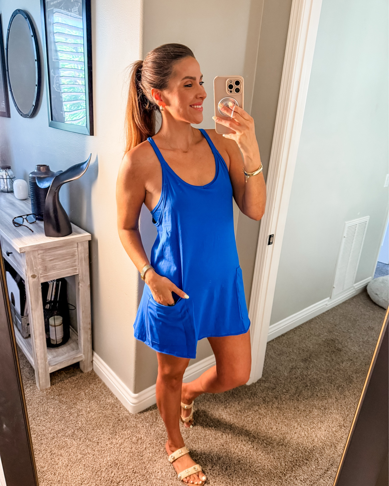 In a size small in this romper dress

#LTKHome #LTKBeauty #LTKStyleTip